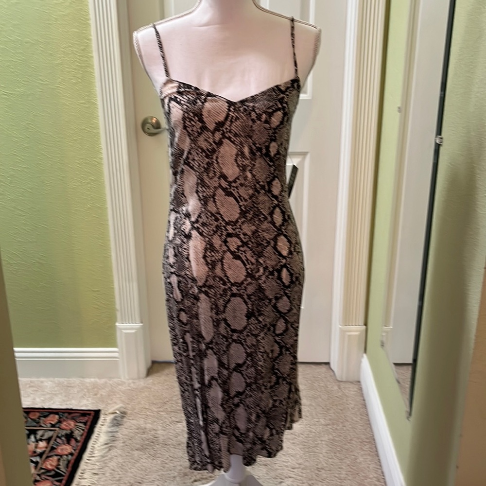 Express snake print dress